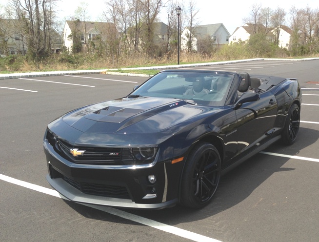 A black 2013 Camaro ZL1 convertible