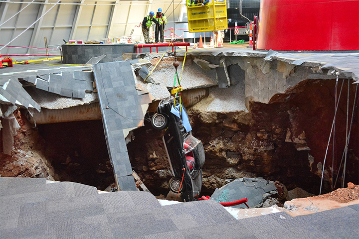 Corvette Museum Sinkhole Recovery Corvette Museum Sinkhole Recovery