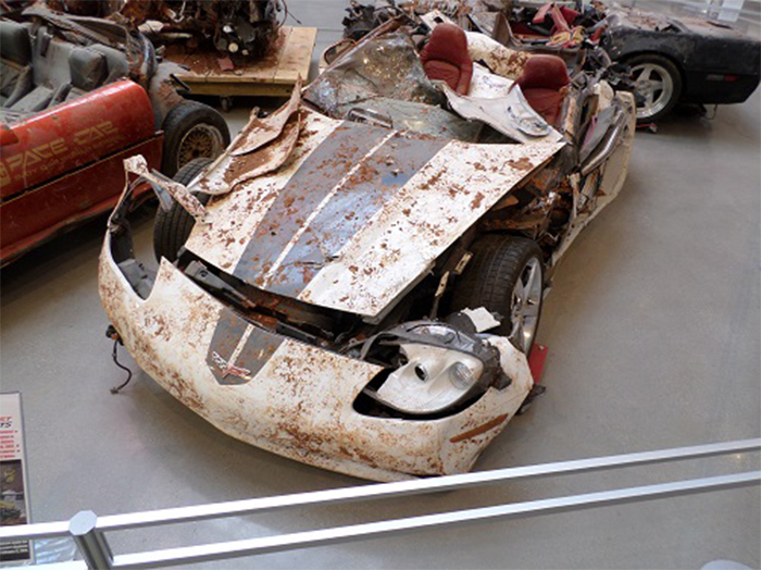 Recovered sinkhole Corvette Recovered sinkhole Corvette