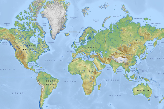 world map