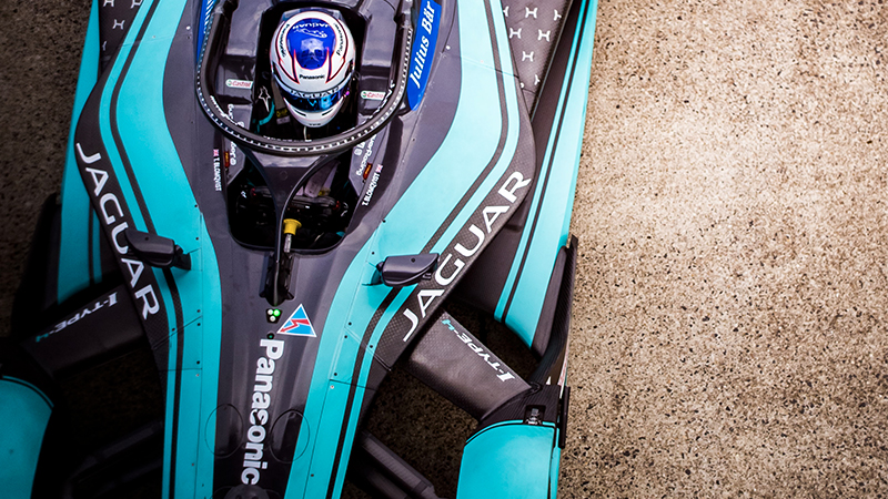 Formula E racecar