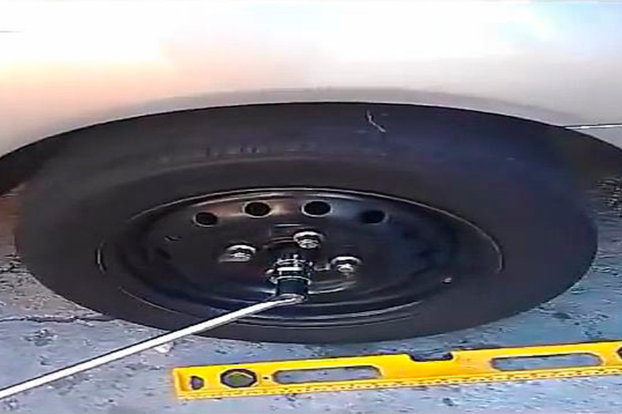 loosen axle nut