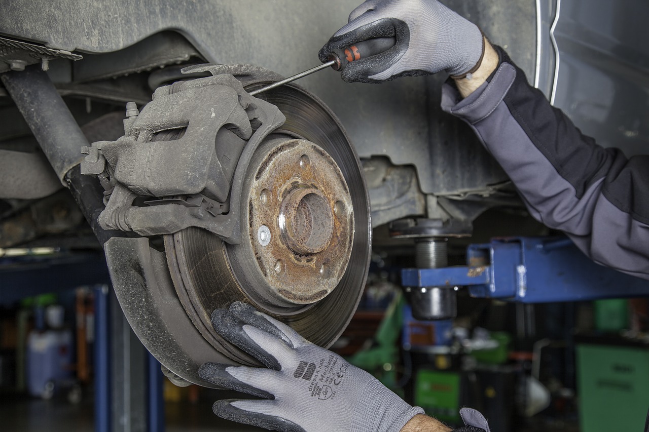 working on brakes