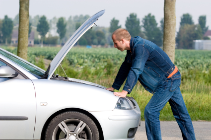 Broken down car
