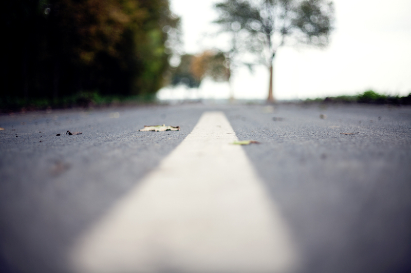 Close up of road