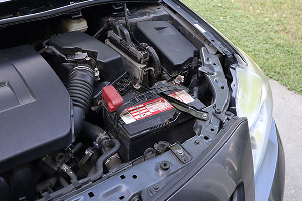 an old car battery