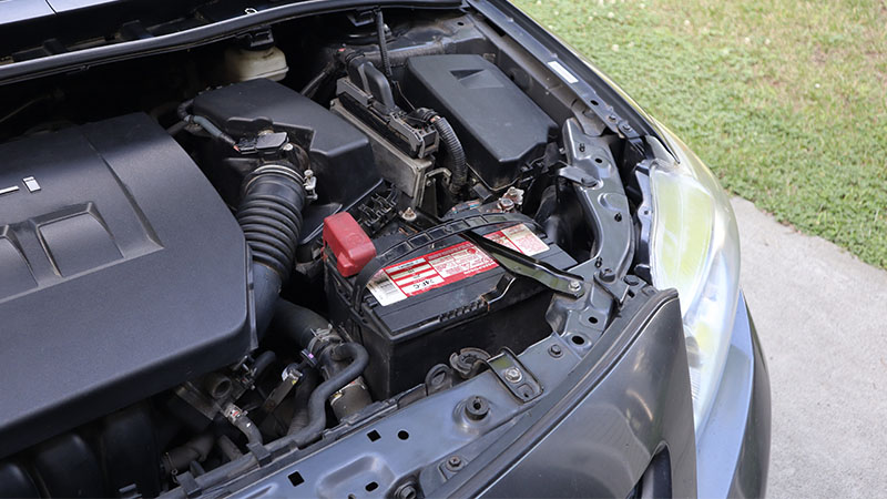 an old car battery
