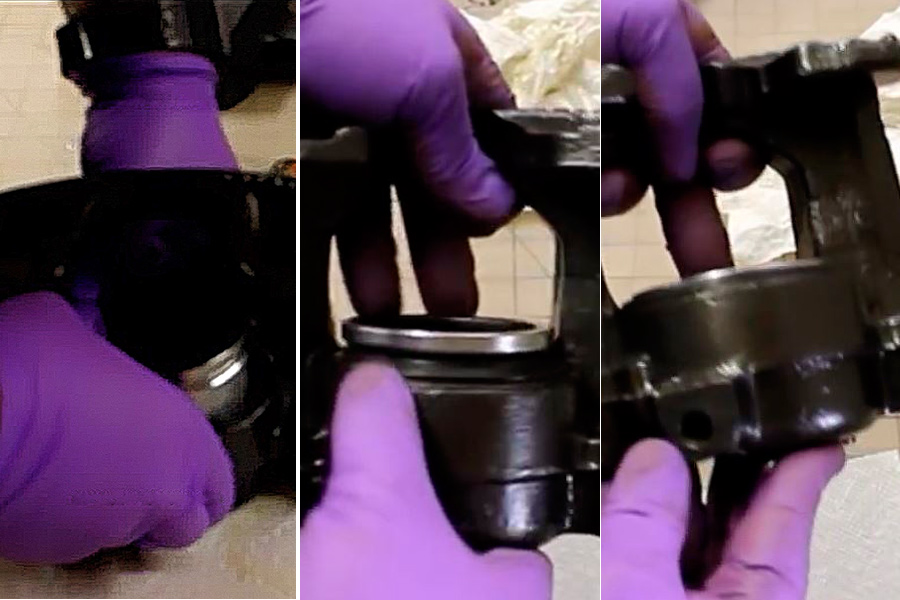 reassemble caliper