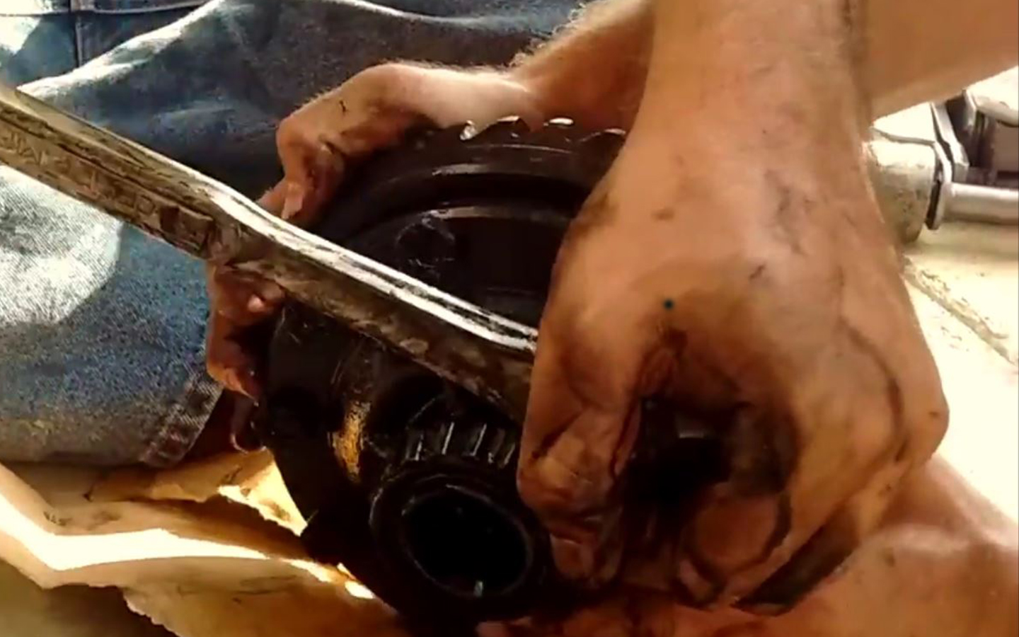 ring gear removal