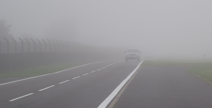 Foggy road