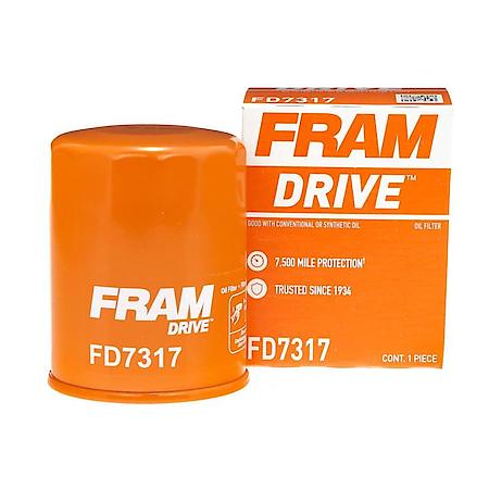 Spin-on Oil Filter: Ideal for Conventional Oil, Protection up to 7,500 miles