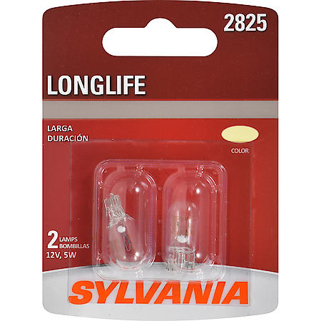 2825 Long Life: Mini Bulb, Standard Performance, 2 Pack
