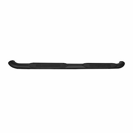 4"Oval Bent, Powder Coated Black Ms, Frame Body Mount, With Step Pads/ End Caps