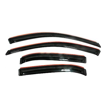 Ventvisor Window Visors: In-Channel Mount, Smoke, Front And Rear, 4 Pc