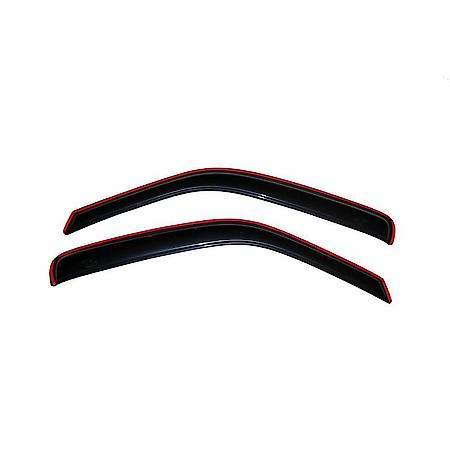 Ventvisor Window Visors: In-Channel Mount, Smoke, Front, 2 Pc
