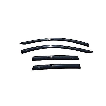 Ventvisor Window Visors: Outside Mount, Smoke, Front And Rear, 4 Pc