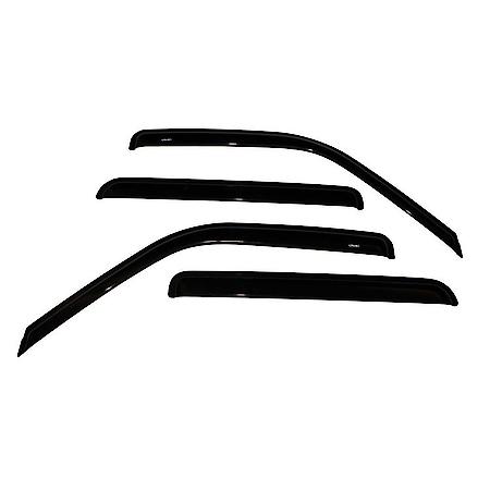 Ventvisor Window Visors: Outside Mount, Smoke, Front And Rear, 4 Pc