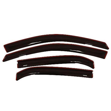 Ventvisor Window Visors: In-Channel Mount, Smoke, Front And Rear, 4 Pc