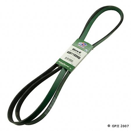 V-Ribbed (Heavy Duty) Serpentine Belt: 120.1" Long, 6 Rib Count, Exact Fit