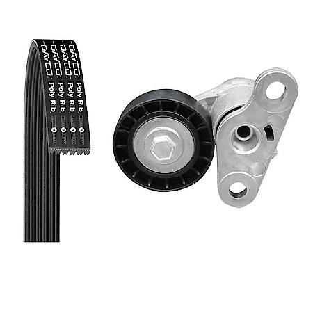 Serpentine Belt Kit; With Belt and Tensioner, 2 Piece Set