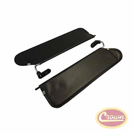 Sun Visor Set, Left and Right, Black