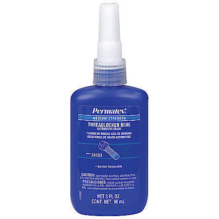 Blue Threadlocker: Medium Strength, 90 mL