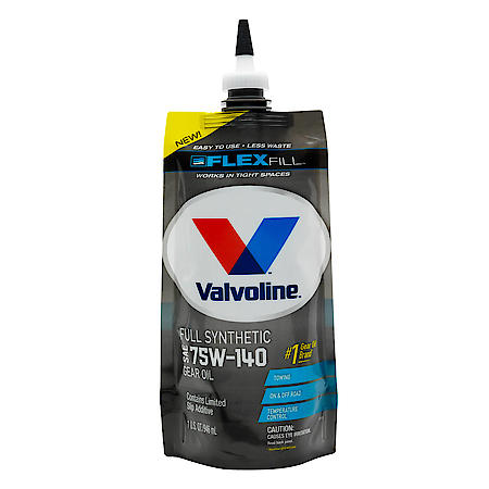 Flex Fill Transmission & Differential Gear Oil: Full Synthetic 75W-140, 1 Quart