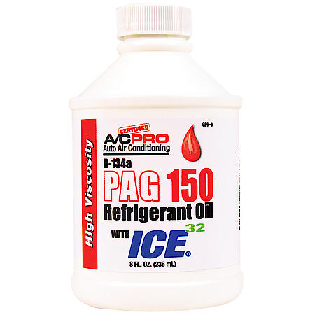R-134a PAG 150 AC Oil Lubricant: With ICE 32 For Improved Cooling, 8 oz