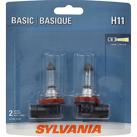 H11 Basic: Halogen Headlight Bulb, Basic Performance, 2 Pack