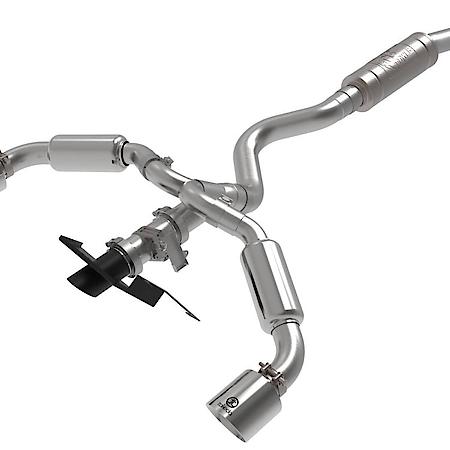 Gemini XV 3 to 2-1/2" 304 Stainless Steel Cat-Back Exhaust with Cut-Out Polished