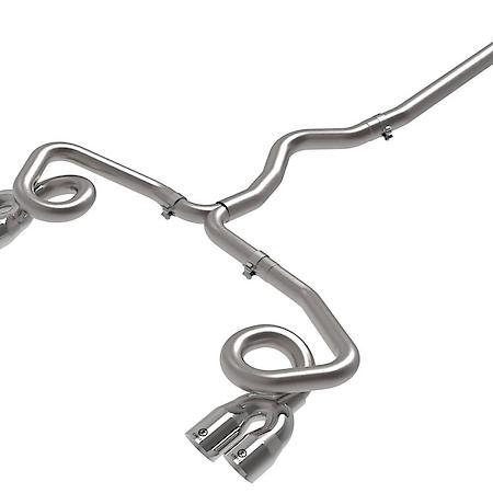 Takeda 3" to 2-1/2" 304 Stainless Steel Cat-Back Exhaust System with Polish Tip