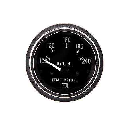 2-1/16" Deluxe Hydraulic Oil Temperature Gauge, Electrical, 100-240°F