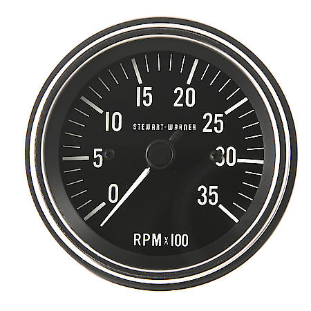 3-3/8" Deluxe Tachometer, Electrical, 0-3,500 RPM