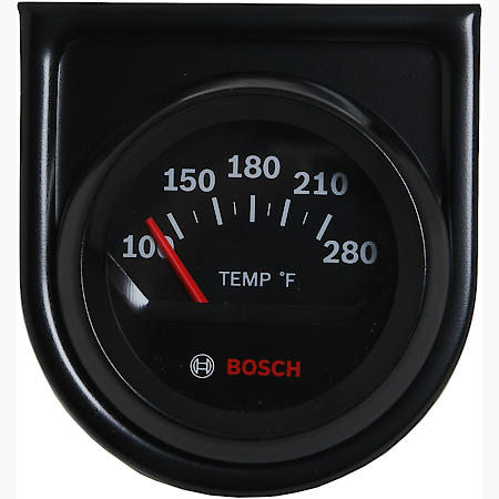 Style Line 2" Electrical Water/Oil Temperature Gauge (Black Face)