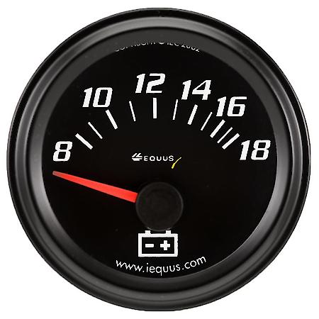 2" Black Voltmeter