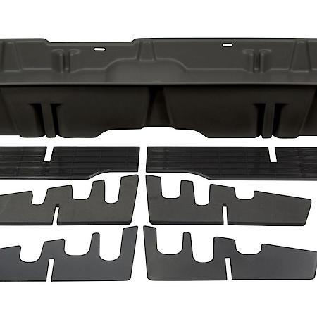 Under Rear Seat, 1 Compartment, Dark Gray, Heavy Duty Polyethylene
