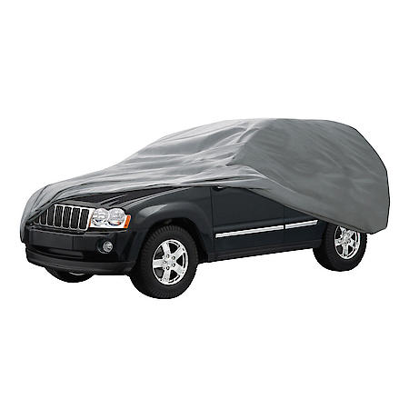 SUV Cover, Grey, Fits SUVs 13'-15', Breathable, Non-Abrasive, Dustproof