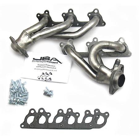 1617S 1 1/2" Header Shorty Stainless Steel 05-10 Mustang V6