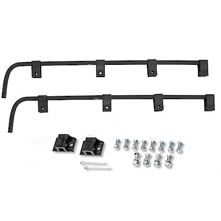 Standard .640 Bar Type Mud Flap Hanger Kit, 29.75" Straight Square Bar, with Hardware, Pair