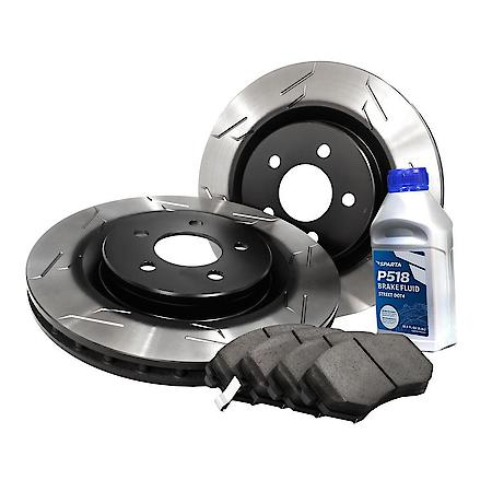 All-In-One Brake Kit, Performance GP1 Brake Rotors paired with SPP1.0 Brake Pads