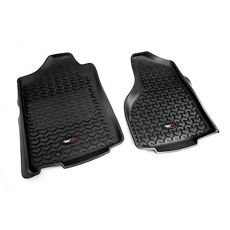 All Terrain Floor Liner; Front Pair; Black; 12-16 Ford F-250/F-350