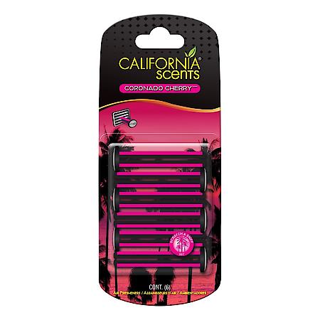 Vent Clip Air Freshener: Coronado Cherry Scent, 6 Pack