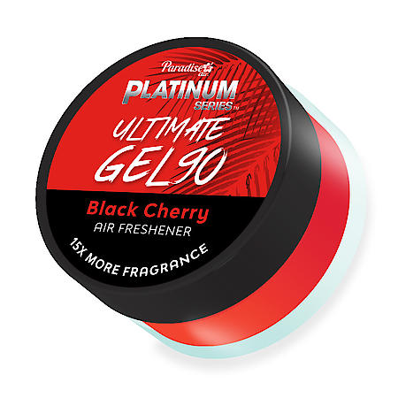 Platinum Series Ultimate Gel 90 Glass Jar Air Freshener: Cherry Scent, 1 Oz