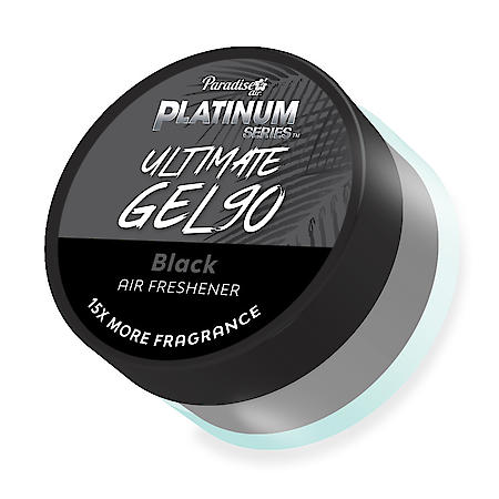 Platinum Series Ultimate Gel 90 Glass Jar Air Freshener: Black Scent, 1 Oz