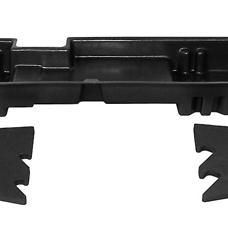 Under Rear Seat, 1 Compartment, Black, Heavy Duty Polyethylene