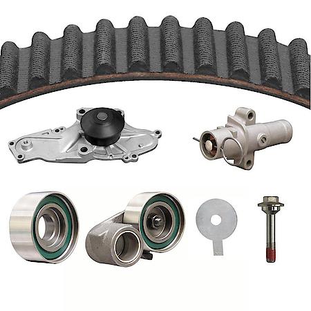 Timing Water Pump Kit; With Pump, Belt, Actuator, Tensioner, Idler And Shim