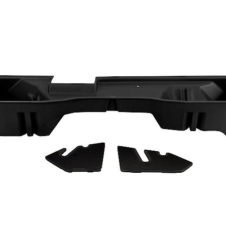 Under Rear Seat, 2 Compartments, Jet Black, Heavy Duty Polyethylene
