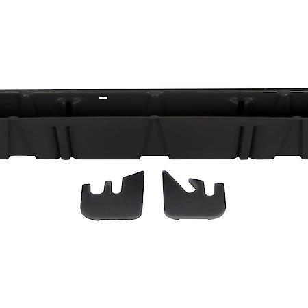 Under Rear Seat, 2 Compartments, Black, Heavy Duty Polyethylene