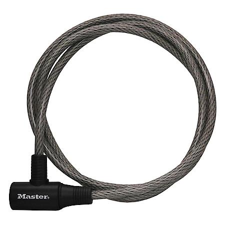 6' Cable Lock (10mm) 3/8" Dia Cable Keyed Different- Flexible Steel Cables for Strong Cut Resistance