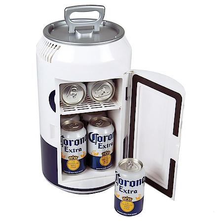 Corona Mini Can Cooler 12 Volt Plug in with AC Adaptor - 8 Can Capacity